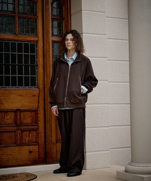 CASPER JOHN(キャスパージョン)の「Mix drivers blouson/ミックスドライバーズブルゾン(ブルゾン・メンズ・チャコールグレー/ベージュ/ブラウン・X-SMALL/MEDIUM/SMALL/LARGE)」の18枚目の写真