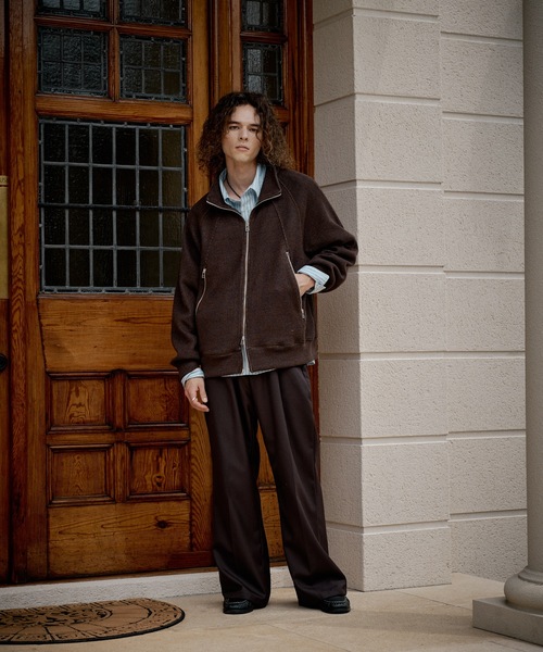 CASPER JOHN(キャスパージョン)の「Mix drivers blouson/ミックスドライバーズブルゾン(ブルゾン・メンズ・チャコールグレー/ベージュ/ブラウン・X-SMALL/MEDIUM/SMALL/LARGE)」の20枚目の写真