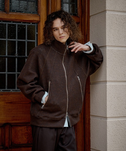 CASPER JOHN(キャスパージョン)の「Mix drivers blouson/ミックスドライバーズブルゾン(ブルゾン・メンズ・チャコールグレー/ベージュ/ブラウン・X-SMALL/MEDIUM/SMALL/LARGE)」の16枚目の写真