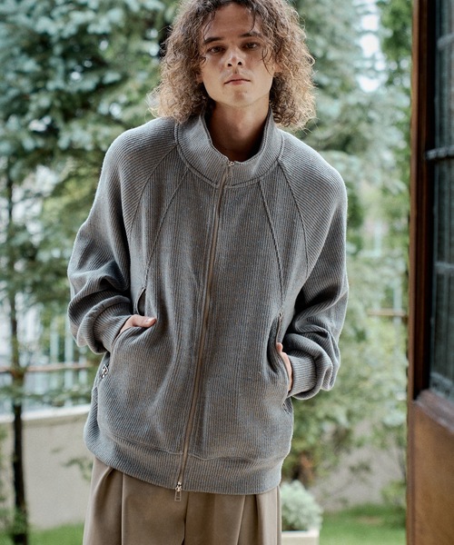 CASPER JOHN(キャスパージョン)の「Mix drivers blouson/ミックスドライバーズブルゾン(ブルゾン・メンズ・チャコールグレー/ベージュ/ブラウン・X-SMALL/MEDIUM/SMALL/LARGE)」の21枚目の写真