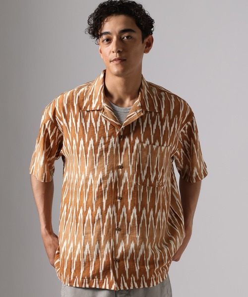 BAYFLOW（ベイフロー）の「リラックスレーヨンアソートシャツ（シャツ/ブラウス・メンズ・ブラック/ライトオリーブ/キャメル・MEDIUM/LARGE）」の3枚目の写真