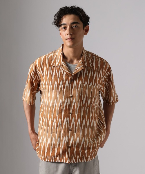 BAYFLOW（ベイフロー）の「リラックスレーヨンアソートシャツ（シャツ/ブラウス・メンズ・ブラック/ライトオリーブ/キャメル・MEDIUM/LARGE）」の8枚目の写真