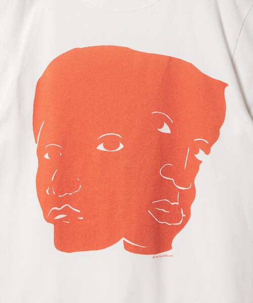 6(ロク)の「【別注】<Are You Different for 6>TWO PEOPLE RED/Tシャツ(Tシャツ/カットソー・レディース・ホワイト・XL/M)」の5枚目の写真