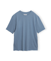 BROWNYARD（ブラウンヤード）の「カットオフハーフスリーブ、ブルー（Tシャツ/カットソー）」