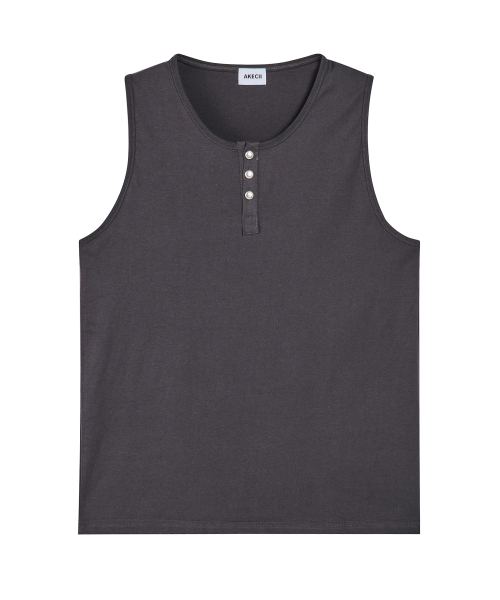 AKECII(アケシ)の「ボルコフヘンリーネックスリーブレス_チャコール(Tシャツ/カットソー・メンズ・その他・ONE SIZE)」の5枚目の写真
