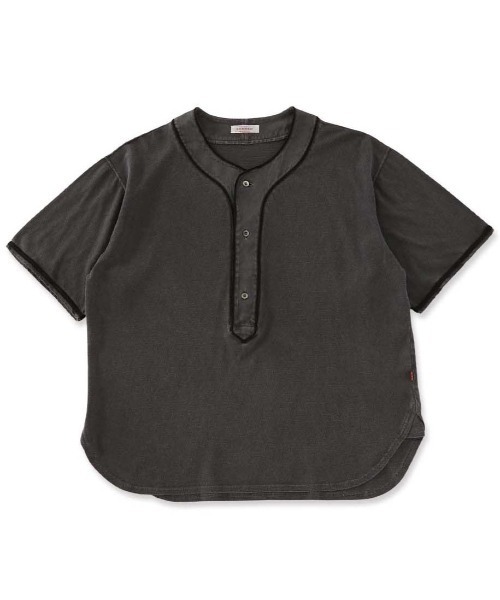 HOLLYWOOD RANCH MARKET(ハリウッドランチマーケット)の「バウンサーメッシュベースボールTEE(Tシャツ/カットソー・メンズ・チャコール・S/M/L)」の1枚目の写真