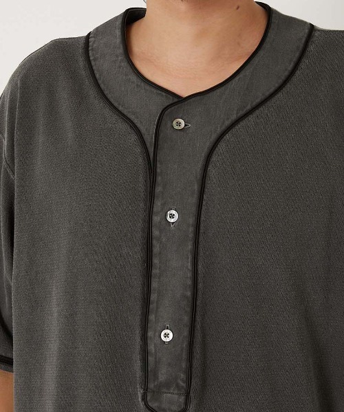 HOLLYWOOD RANCH MARKET(ハリウッドランチマーケット)の「バウンサーメッシュベースボールTEE(Tシャツ/カットソー・メンズ・チャコール・S/M/L)」の5枚目の写真