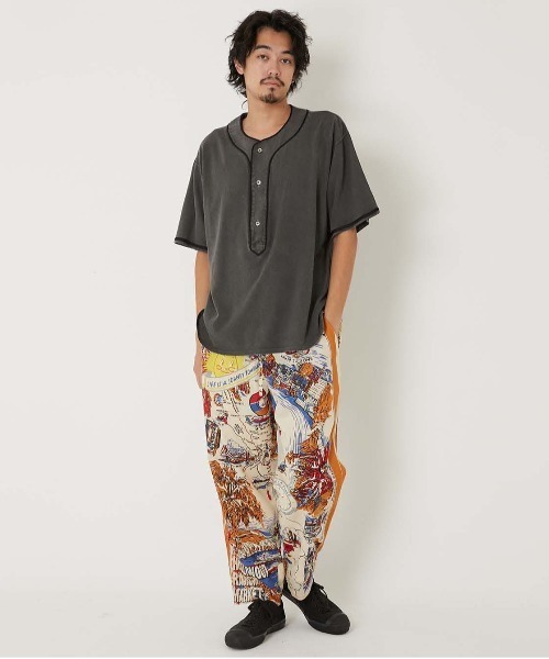 HOLLYWOOD RANCH MARKET(ハリウッドランチマーケット)の「バウンサーメッシュベースボールTEE(Tシャツ/カットソー・メンズ・チャコール・S/M/L)」の8枚目の写真