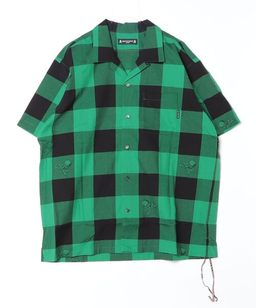 mastermind JAPAN（マスターマインド）の「BLOCK CHECK SS SHIRT（シャツ/ブラウス・メンズ・ブルー系その他/グリーン系その他/ホワイト系その他・XL）」の2枚目の写真