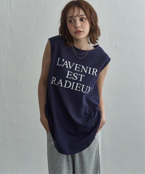 notch.(ノッチ)の「ショルダータックロゴノースリT(Tシャツ/カットソー・レディース・オフホワイト/ネイビー/カーキ/ダークグレー・M)」の12枚目の写真