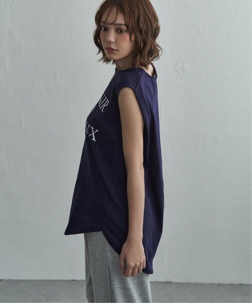 notch.(ノッチ)の「ショルダータックロゴノースリT(Tシャツ/カットソー・レディース・オフホワイト/ネイビー/カーキ/ダークグレー・M)」の11枚目の写真