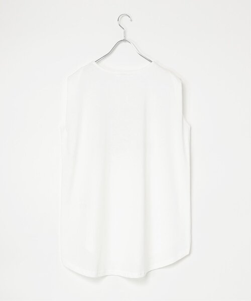 notch.(ノッチ)の「ショルダータックロゴノースリT(Tシャツ/カットソー・レディース・オフホワイト/ネイビー/カーキ/ダークグレー・M)」の18枚目の写真