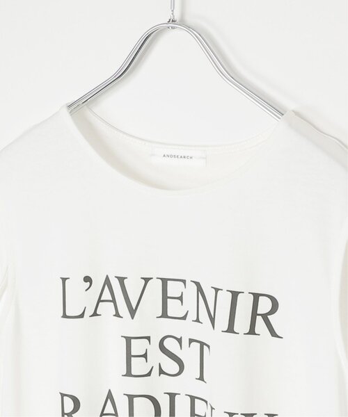 notch.(ノッチ)の「ショルダータックロゴノースリT(Tシャツ/カットソー・レディース・オフホワイト/ネイビー/カーキ/ダークグレー・M)」の17枚目の写真