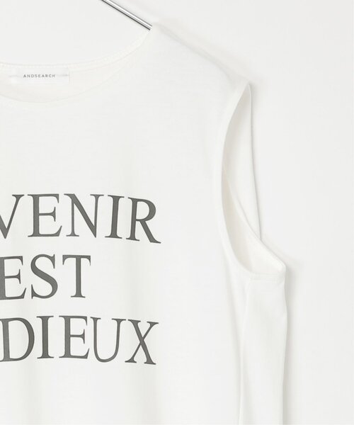 notch.(ノッチ)の「ショルダータックロゴノースリT(Tシャツ/カットソー・レディース・オフホワイト/ネイビー/カーキ/ダークグレー・M)」の16枚目の写真