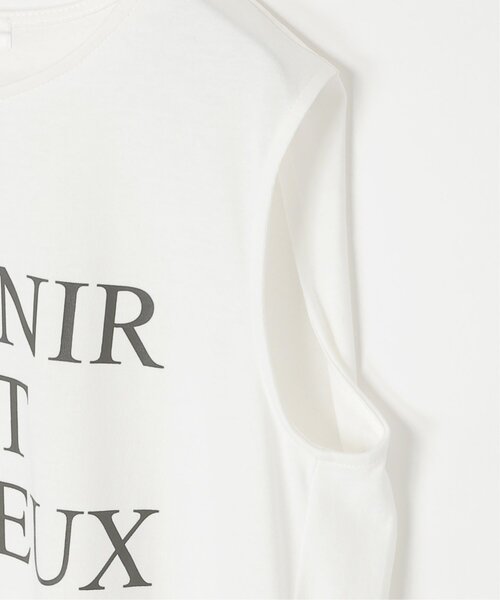 notch.(ノッチ)の「ショルダータックロゴノースリT(Tシャツ/カットソー・レディース・オフホワイト/ネイビー/カーキ/ダークグレー・M)」の15枚目の写真