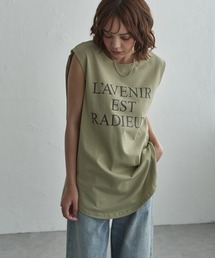 ショルダータックロゴノースリT