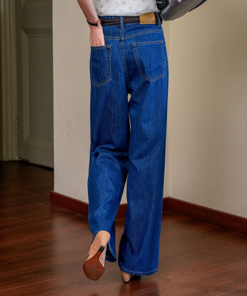 PIGMENT（ピグメント）の「[S.M.L.XL][サマーVER]長持ちデニム (CCDP260410)（デニムパンツ・レディース・ブルー/スカイブルー・X-LARGE/LARGE/MEDIUM/SMALL）」の4枚目の写真