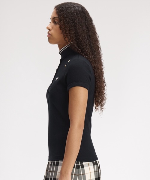 FRED PERRY(フレッドペリー)の「Amy Winehouse Tipped Polo Shirt/エイミー・ワインハウス ティップドポロシャツ(ポロシャツ・レディース・ブラック・10)」の13枚目の写真