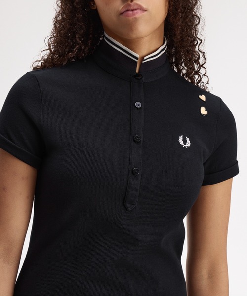 FRED PERRY(フレッドペリー)の「Amy Winehouse Tipped Polo Shirt/エイミー・ワインハウス ティップドポロシャツ(ポロシャツ・レディース・ブラック・10)」の10枚目の写真