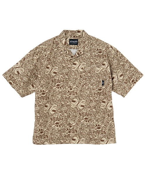 TOY MACHINE(トイ マシーン)の「TM DEAD MONSTER NEW SS PRINT DRY SHIRTS(シャツ/ブラウス・メンズ・ベージュ/バイオレット・L/M)」の3枚目の写真