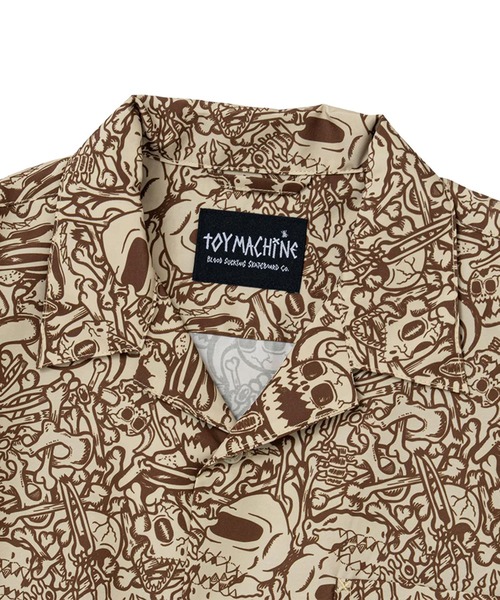 TOY MACHINE(トイ マシーン)の「TM DEAD MONSTER NEW SS PRINT DRY SHIRTS(シャツ/ブラウス・メンズ・ベージュ/バイオレット・L/M)」の5枚目の写真