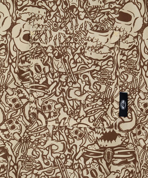 TOY MACHINE(トイ マシーン)の「TM DEAD MONSTER NEW SS PRINT DRY SHIRTS(シャツ/ブラウス・メンズ・ベージュ/バイオレット・L/M)」の6枚目の写真