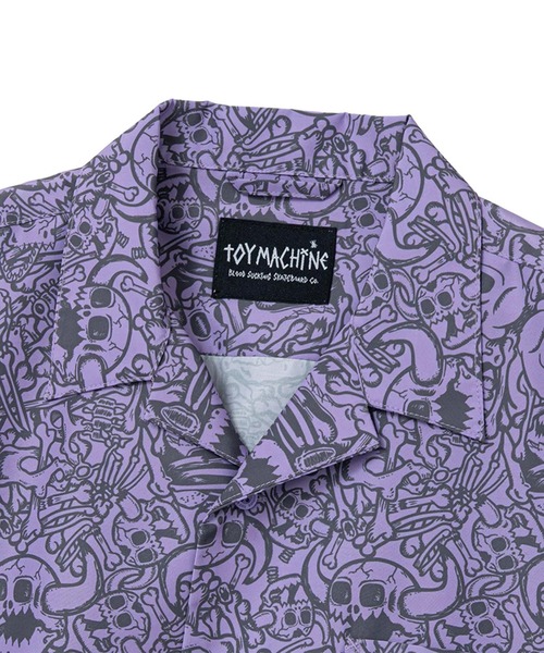 TOY MACHINE(トイ マシーン)の「TM DEAD MONSTER NEW SS PRINT DRY SHIRTS(シャツ/ブラウス・メンズ・ベージュ/バイオレット・L/M)」の9枚目の写真