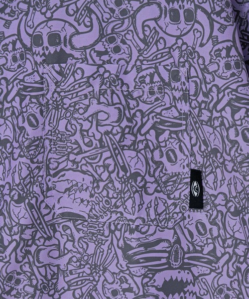 TOY MACHINE(トイ マシーン)の「TM DEAD MONSTER NEW SS PRINT DRY SHIRTS(シャツ/ブラウス・メンズ・ベージュ/バイオレット・L/M)」の10枚目の写真