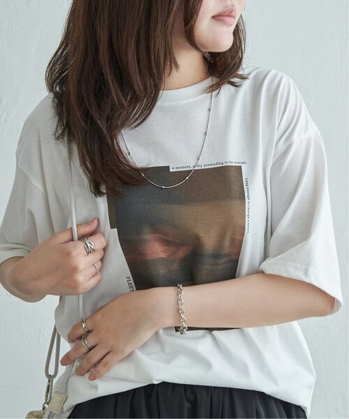 VENCEEXCHANGE（ヴァンスエクスチェンジ）の「PhotoプリントT（Tシャツ/カットソー・レディース・ライトグレー/グレー/ライトブルー/ブラウン系/ベージュ/ブラウン・FREE）」の3枚目の写真