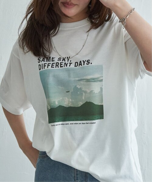 VENCEEXCHANGE（ヴァンスエクスチェンジ）の「PhotoプリントT（Tシャツ/カットソー・レディース・ライトグレー/グレー/ライトブルー/ブラウン系/ベージュ/ブラウン・FREE）」の9枚目の写真