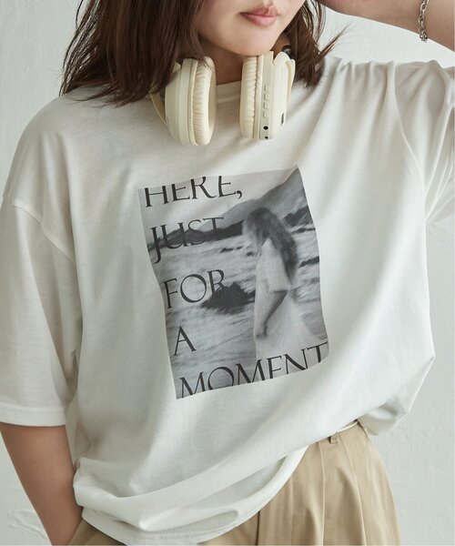 VENCEEXCHANGE（ヴァンスエクスチェンジ）の「PhotoプリントT（Tシャツ/カットソー・レディース・ライトグレー/グレー/ライトブルー/ブラウン系/ベージュ/ブラウン・FREE）」の14枚目の写真