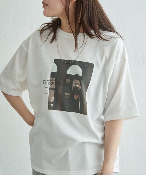 VENCEEXCHANGE（ヴァンスエクスチェンジ）の「PhotoプリントT（Tシャツ/カットソー・レディース・ライトグレー/グレー/ライトブルー/ブラウン系/ベージュ/ブラウン・FREE）」の21枚目の写真