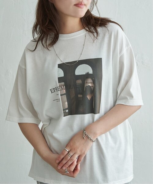 VENCEEXCHANGE（ヴァンスエクスチェンジ）の「PhotoプリントT（Tシャツ/カットソー・レディース・ライトグレー/グレー/ライトブルー/ブラウン系/ベージュ/ブラウン・FREE）」の22枚目の写真