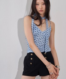 WHO'S WHO gallery | タイ付きドットキャミ(キャミソール)