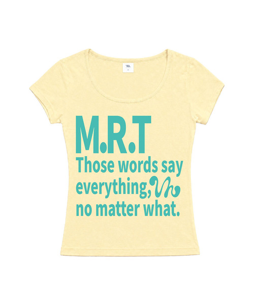 VENHIT(ベンヒット)の「MRT ビビッドUネックスリムフィット半袖Tシャツ(Tシャツ/カットソー・レディース・ブラック/ホワイト/ライトピンク/イエロー/オレンジ・SMALL/MEDIUM/LARGE)」の3枚目の写真