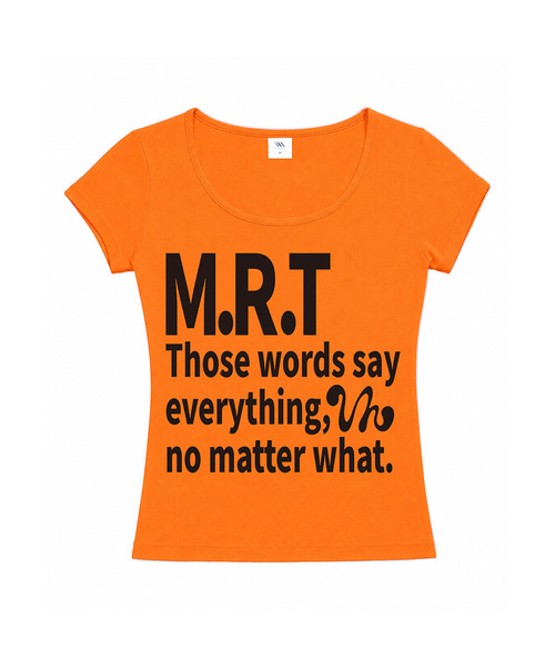 VENHIT(ベンヒット)の「MRT ビビッドUネックスリムフィット半袖Tシャツ(Tシャツ/カットソー・レディース・ブラック/ホワイト/ライトピンク/イエロー/オレンジ・SMALL/MEDIUM/LARGE)」の5枚目の写真