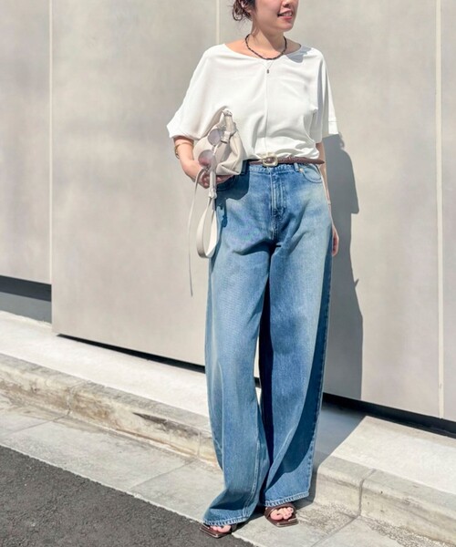 Rie Miller(リエミラー)の「《4サイズ展開》【RM denim】ルーズワイドデニム(デニムパンツ・レディース・インディゴブルー・XS/S/M/L)」の2枚目の写真