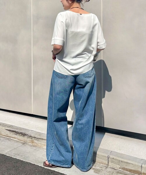 Rie Miller(リエミラー)の「《4サイズ展開》【RM denim】ルーズワイドデニム(デニムパンツ・レディース・インディゴブルー・XS/S/M/L)」の4枚目の写真