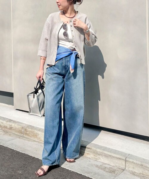 Rie Miller(リエミラー)の「《4サイズ展開》【RM denim】ルーズワイドデニム(デニムパンツ・レディース・インディゴブルー・XS/S/M/L)」の5枚目の写真