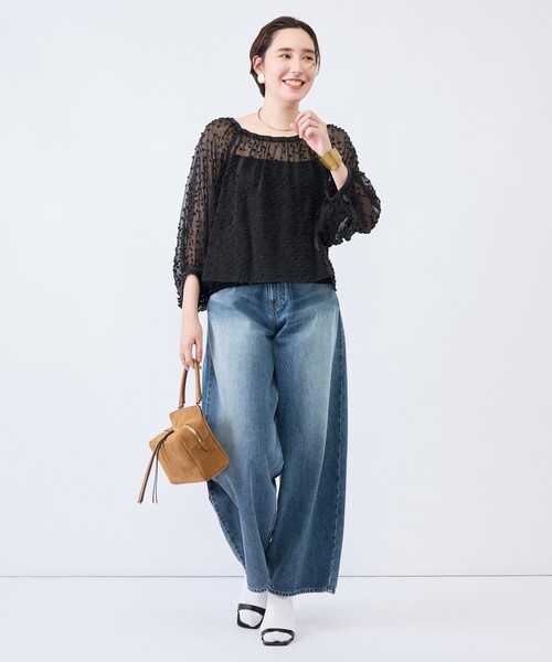 Rie Miller(リエミラー)の「《4サイズ展開》【RM denim】ルーズワイドデニム(デニムパンツ・レディース・インディゴブルー・XS/S/M/L)」の7枚目の写真