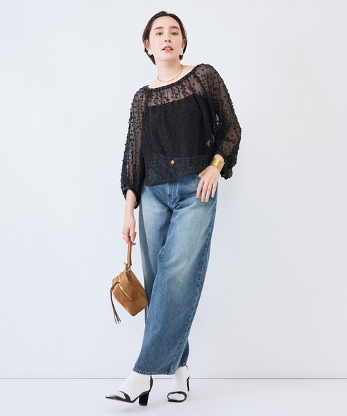 Rie Miller(リエミラー)の「《4サイズ展開》【RM denim】ルーズワイドデニム(デニムパンツ・レディース・インディゴブルー・XS/S/M/L)」の9枚目の写真
