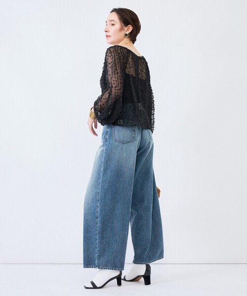 Rie Miller(リエミラー)の「《4サイズ展開》【RM denim】ルーズワイドデニム(デニムパンツ・レディース・インディゴブルー・XS/S/M/L)」の11枚目の写真
