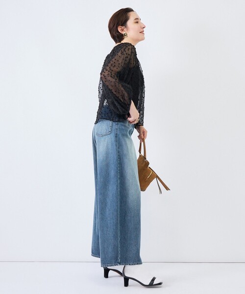Rie Miller(リエミラー)の「《4サイズ展開》【RM denim】ルーズワイドデニム(デニムパンツ・レディース・インディゴブルー・XS/S/M/L)」の14枚目の写真
