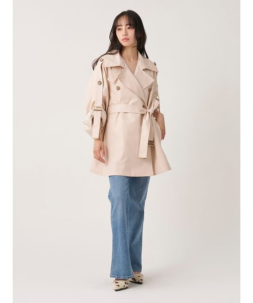 SNIDEL(スナイデル)の「ミドルトレンチコート(トレンチコート・レディース・ベージュ/ピンクベージュ/ブラウン・F)」の21枚目の写真
