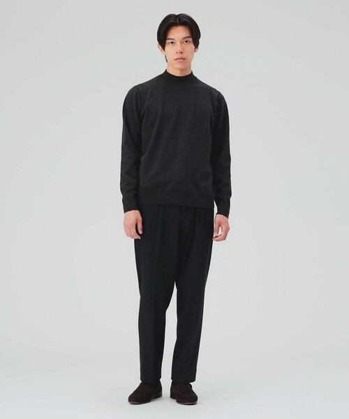 BEAMS HEART(ビームスハート)の「モックネック ニット 26FW(ニット/セーター・メンズ・ブラウン系その他5/パープル/オフホワイト/チャコールグレー/ブラック/ネイビー/ダークブラウン・X-LARGE/LARGE/MEDIUM/SMALL)」の22枚目の写真