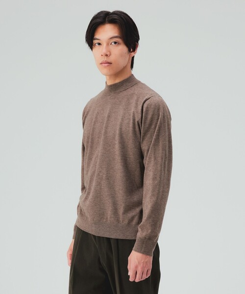 BEAMS HEART(ビームスハート)の「モックネック ニット 26FW(ニット/セーター・メンズ・ブラウン系その他5/パープル/オフホワイト/チャコールグレー/ブラック/ネイビー/ダークブラウン・X-LARGE/LARGE/MEDIUM/SMALL)」の10枚目の写真