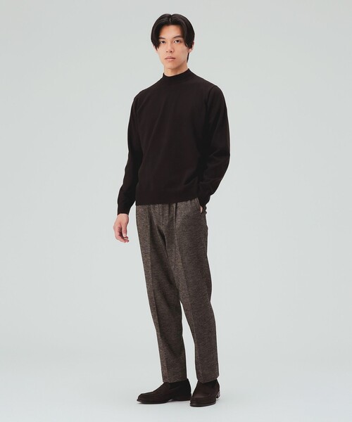 BEAMS HEART(ビームスハート)の「モックネック ニット 26FW(ニット/セーター・メンズ・ブラウン系その他5/パープル/オフホワイト/チャコールグレー/ブラック/ネイビー/ダークブラウン・X-LARGE/LARGE/MEDIUM/SMALL)」の11枚目の写真