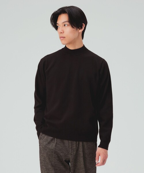 BEAMS HEART(ビームスハート)の「モックネック ニット 26FW(ニット/セーター・メンズ・ブラウン系その他5/パープル/オフホワイト/チャコールグレー/ブラック/ネイビー/ダークブラウン・X-LARGE/LARGE/MEDIUM/SMALL)」の13枚目の写真