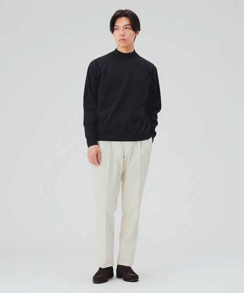 BEAMS HEART(ビームスハート)の「モックネック ニット 26FW(ニット/セーター・メンズ・ブラウン系その他5/パープル/オフホワイト/チャコールグレー/ブラック/ネイビー/ダークブラウン・X-LARGE/LARGE/MEDIUM/SMALL)」の14枚目の写真