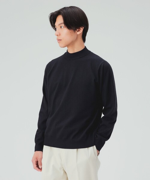 BEAMS HEART(ビームスハート)の「モックネック ニット 26FW(ニット/セーター・メンズ・ブラウン系その他5/パープル/オフホワイト/チャコールグレー/ブラック/ネイビー/ダークブラウン・X-LARGE/LARGE/MEDIUM/SMALL)」の16枚目の写真